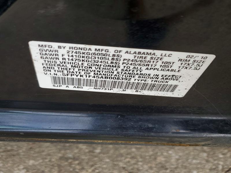 2010 Honda Ridgeline rts