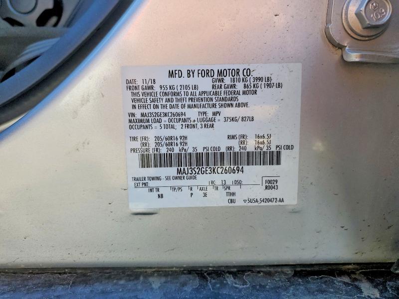 2019 Ford Ecosport se