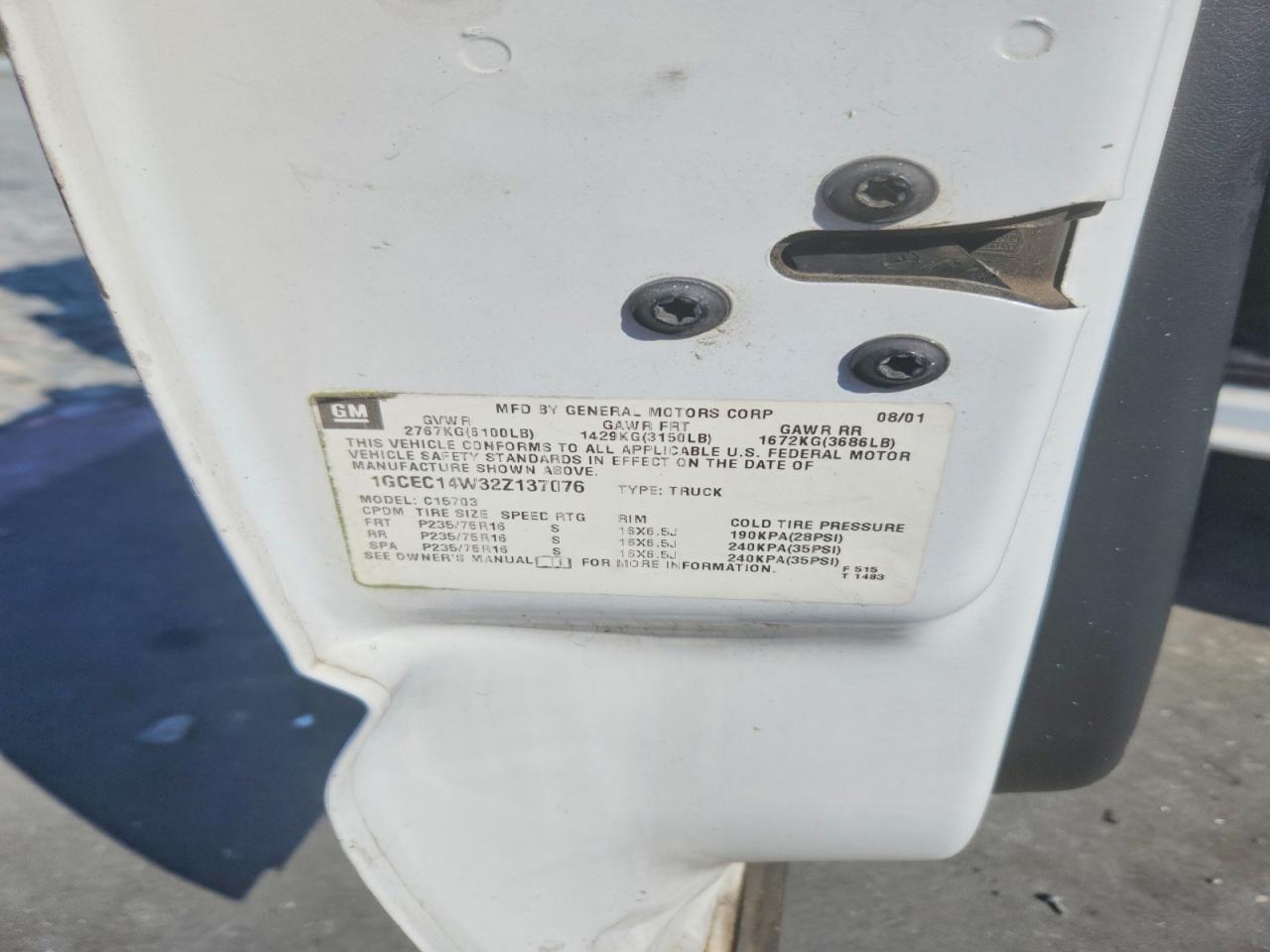 2002 Chevrolet Silverado C1500