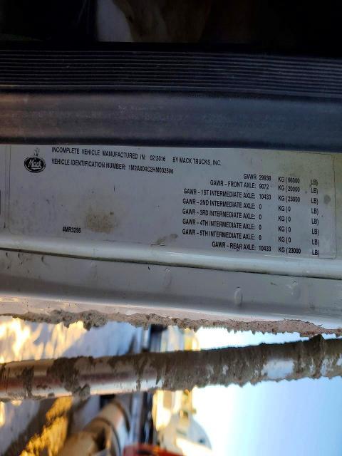 2017 Mack Granite Ready MIX Truck