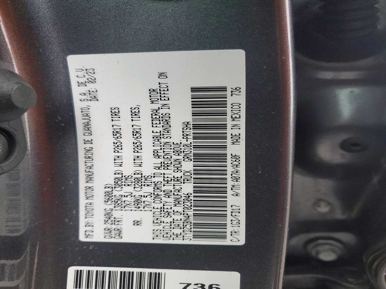 2023 Toyota Tacoma TRD Sport