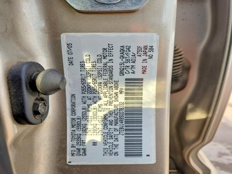 2005 Toyota 4runner SR5