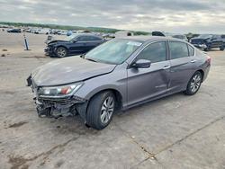 Honda salvage cars for sale: 2013 Honda Accord lx