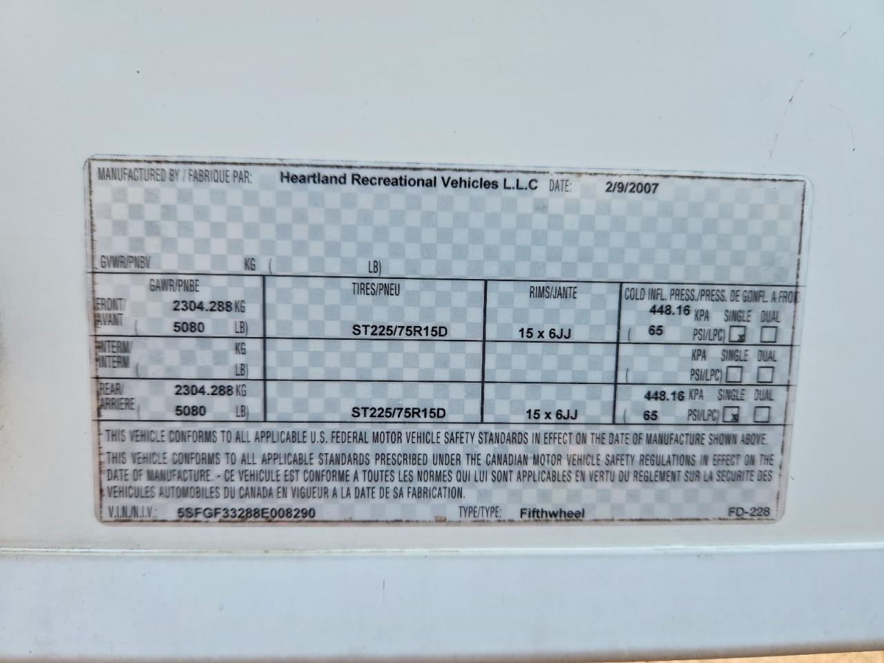 2008 Heartland Rv Sundance Camper
