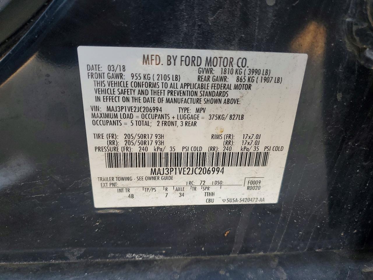 2018 Ford Ecosport Titanium