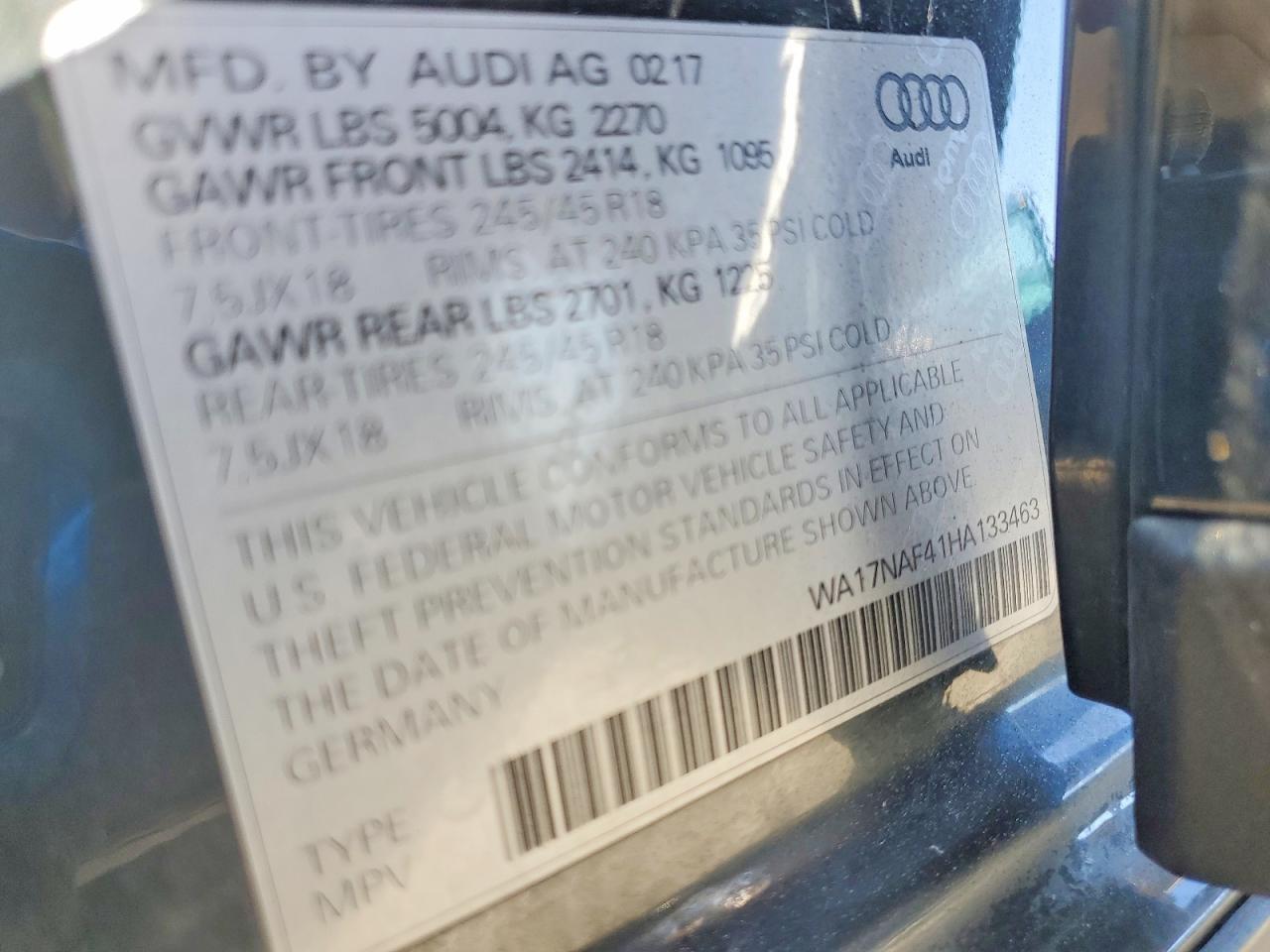 2017 Audi A4 Allroad Premium