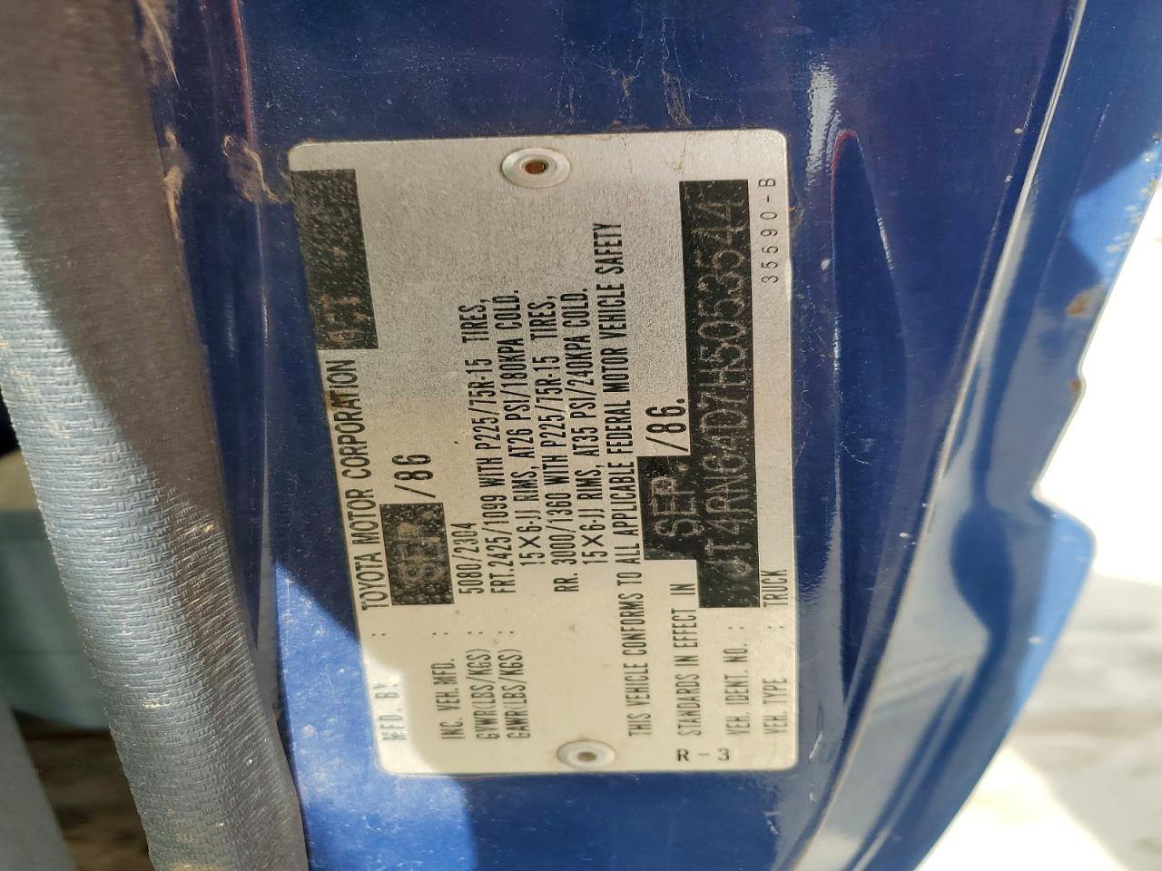 1987 Toyota Pickup Deluxe