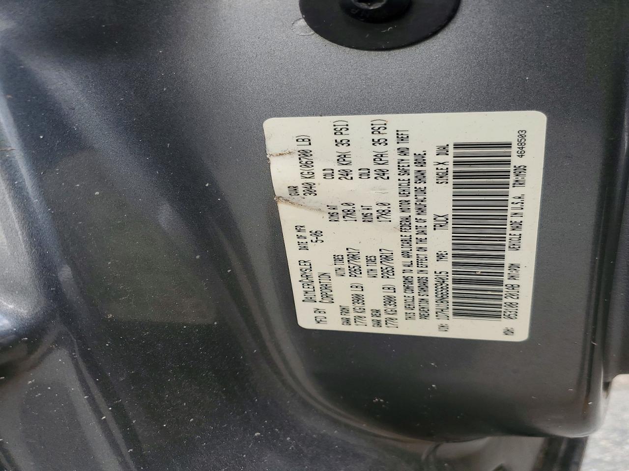 2006 Dodge RAM 1500 ST