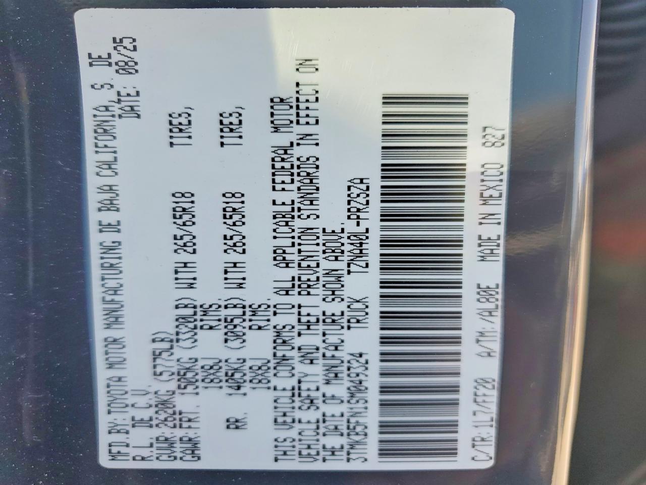 2025 Toyota Tacoma SR5 Double CA SR5