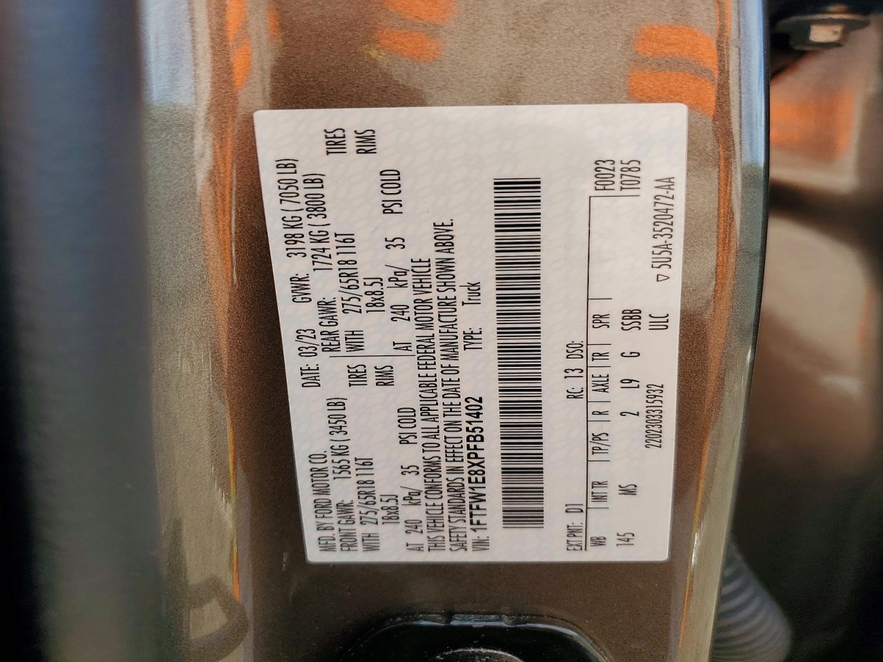 2023 Ford F150 Supercrew