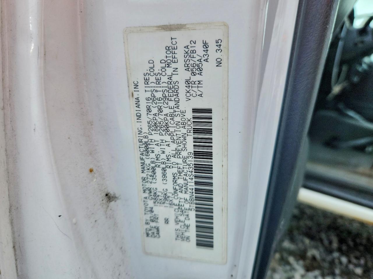 2004 Toyota Tundra SR5