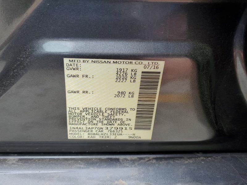 2016 Nissan Altima 2.5 sr
