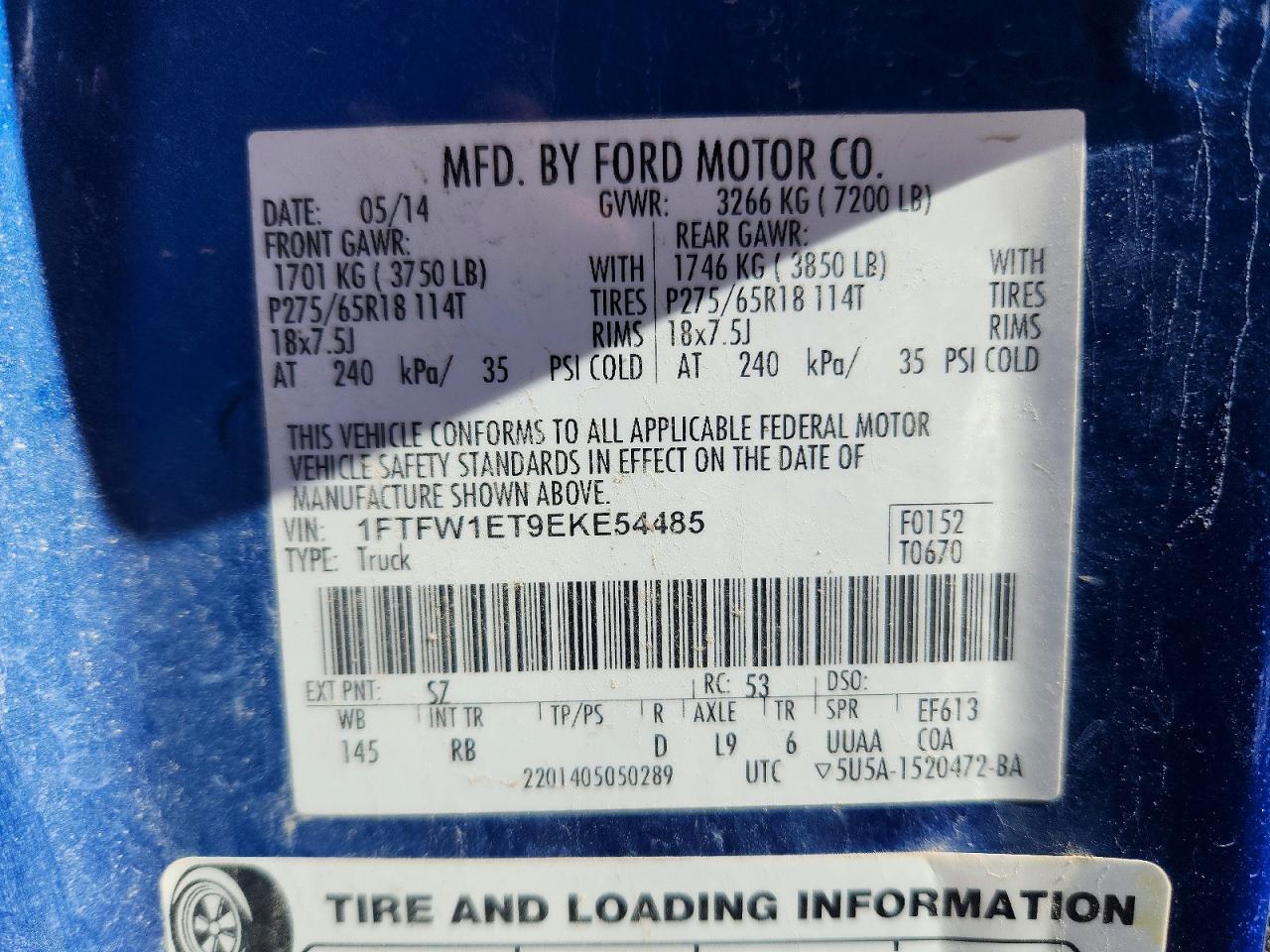 2014 Ford F150 Supercrew