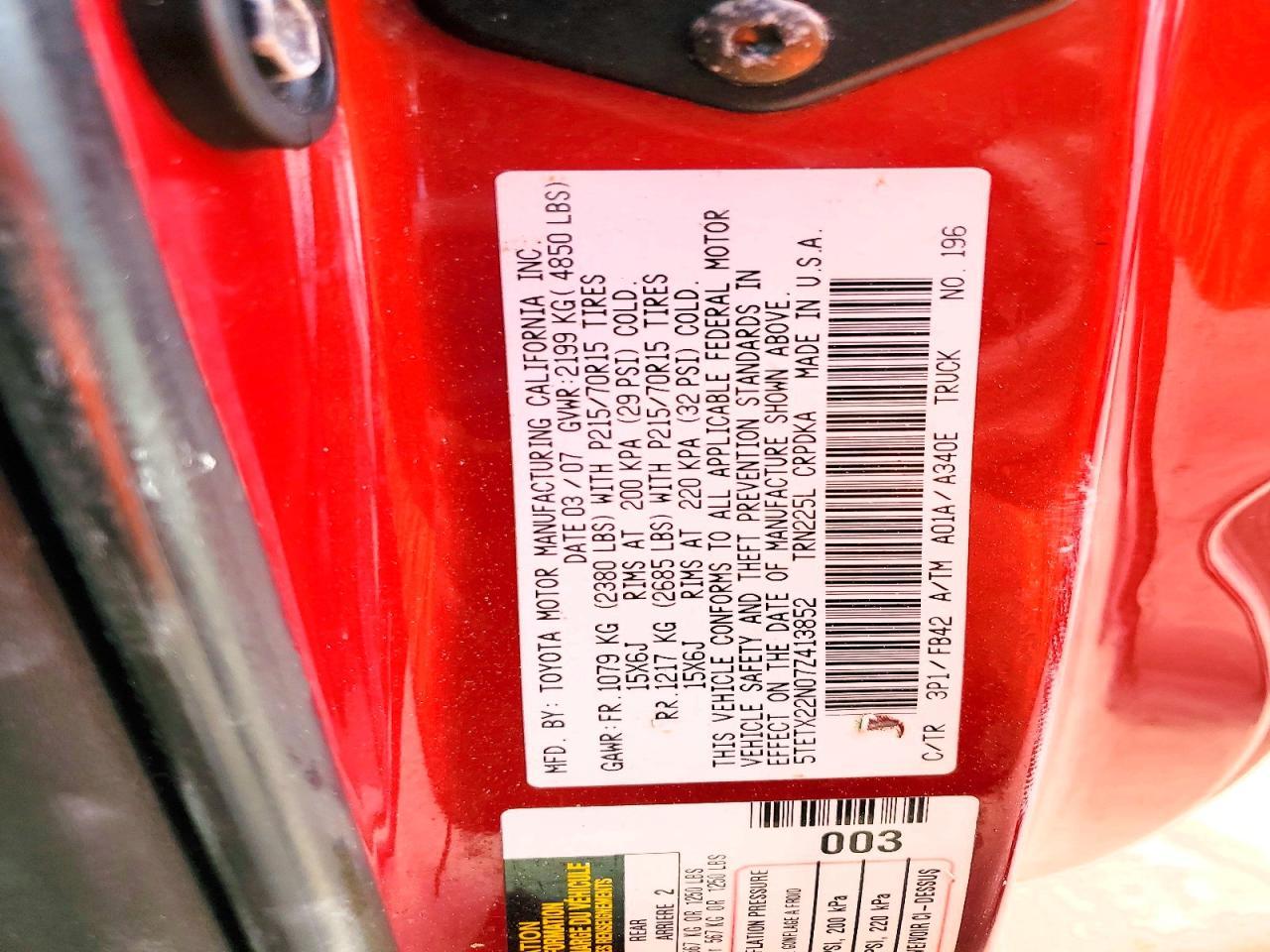 2007 Toyota Tacoma Base