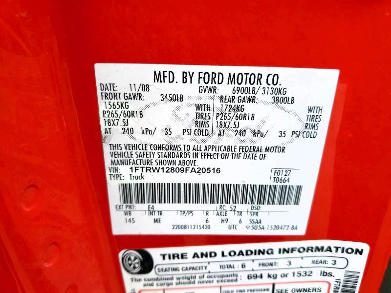 2009 Ford F150 Supercrew