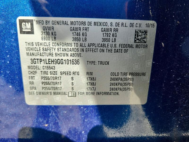 2016 GMC Sierra C1500