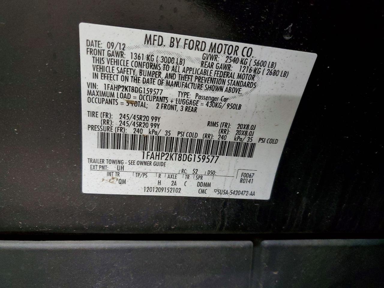 2013 Ford Taurus sho