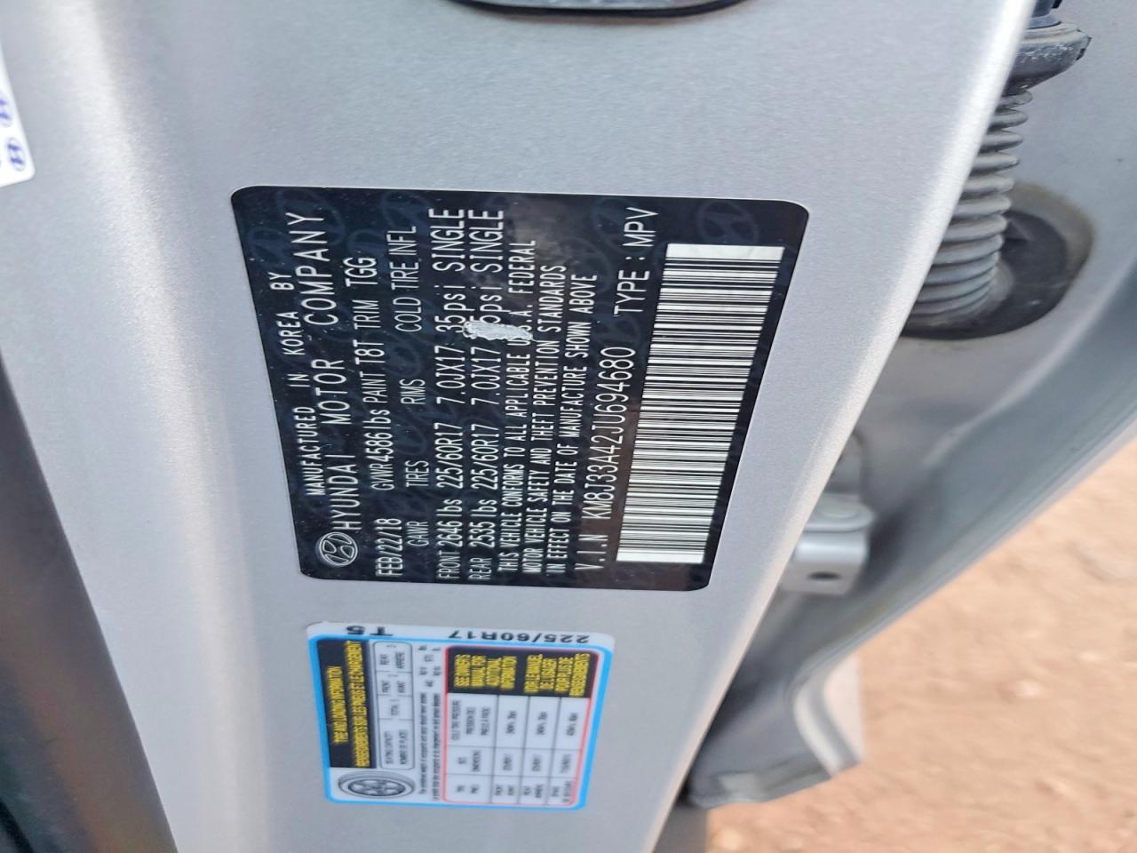 2018 Hyundai Tucson sel