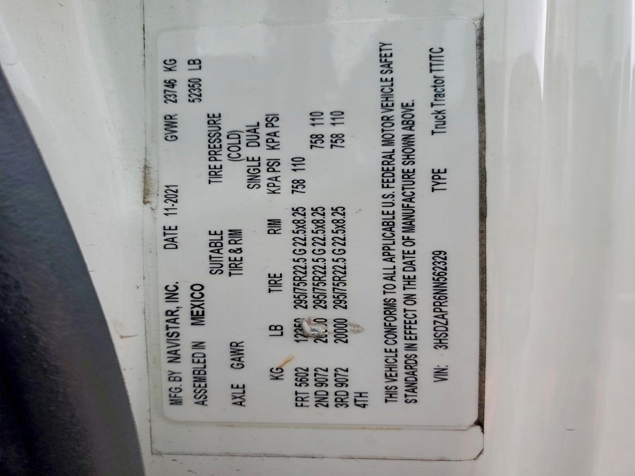 2022 International LT625-Semi Truck