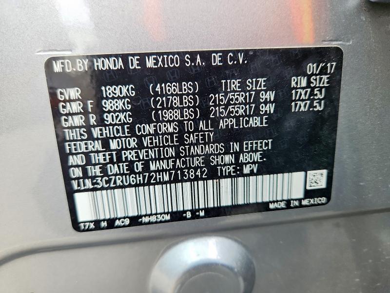 2017 Honda Hr-v exl