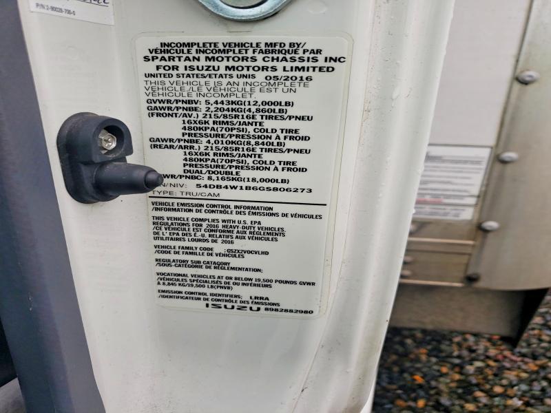 2016 Isuzu NPR HD Delivery Truck