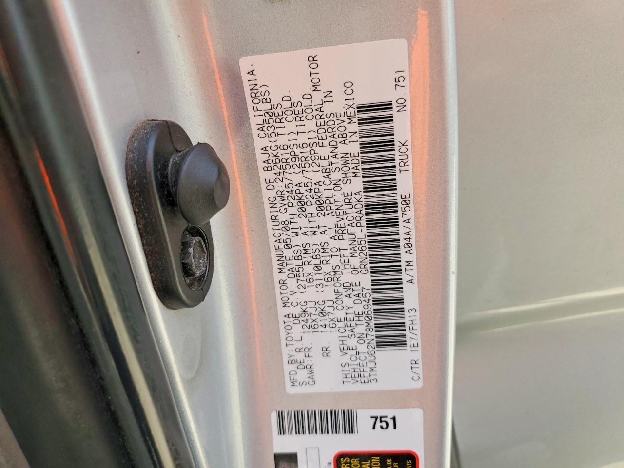 2008 Toyota Tacoma Prerunner V6