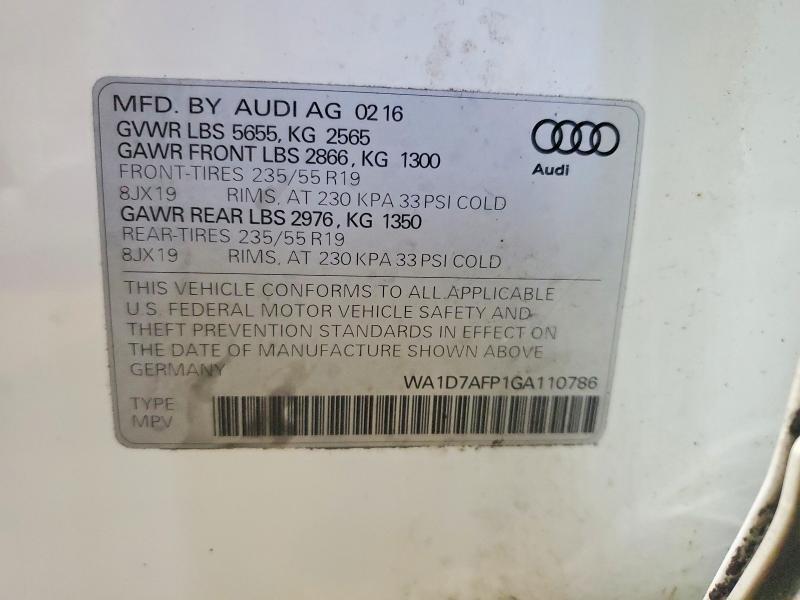 2016 Audi Q5 Premium Plus S-line