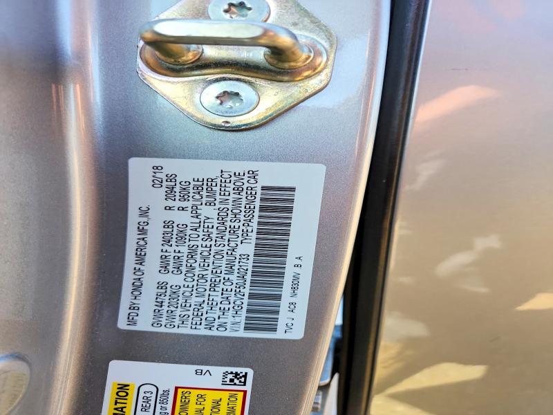 2018 Honda Accord exl