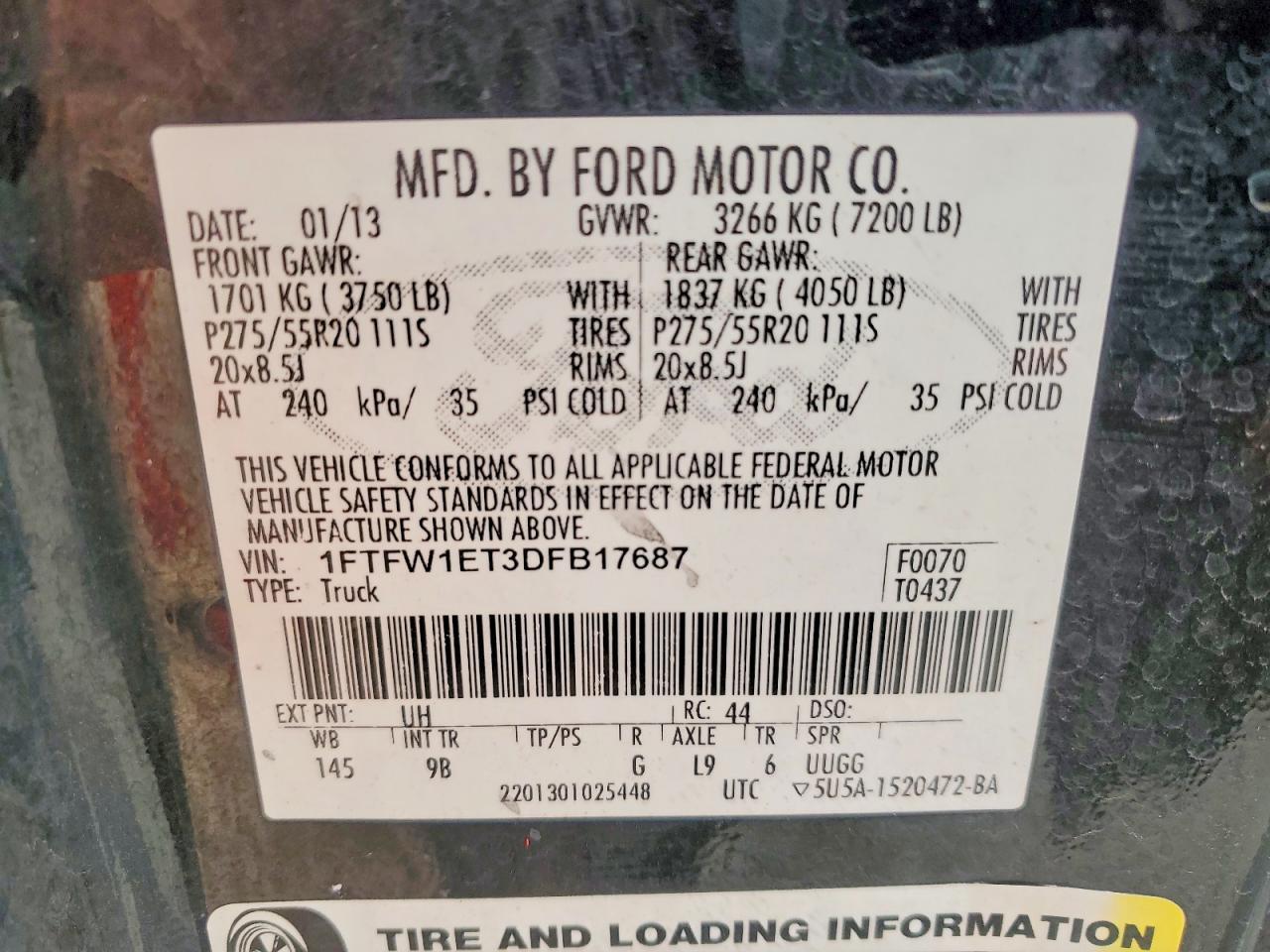 2013 Ford F150 Supercrew