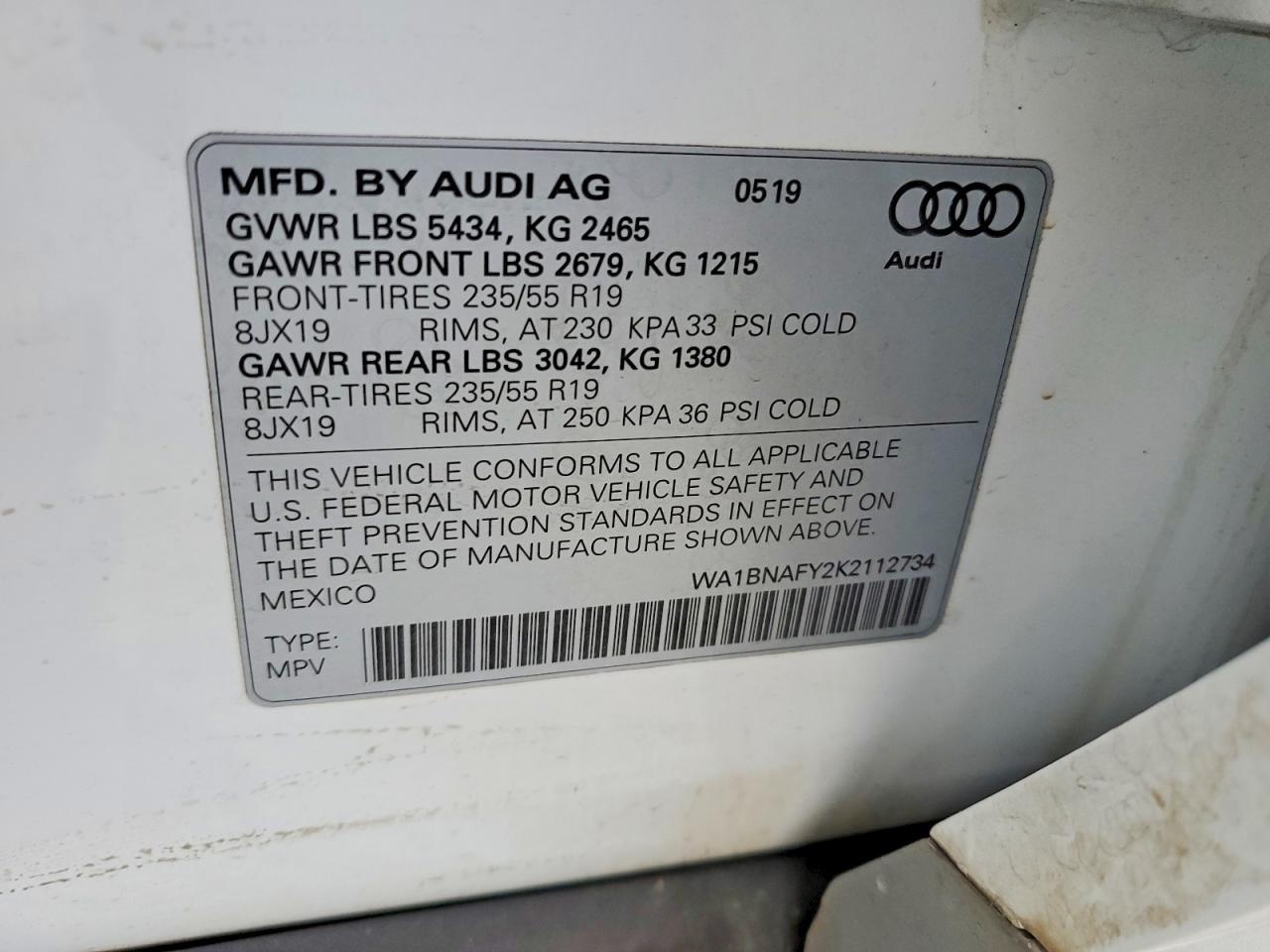 2019 Audi Q5 Premium Plus