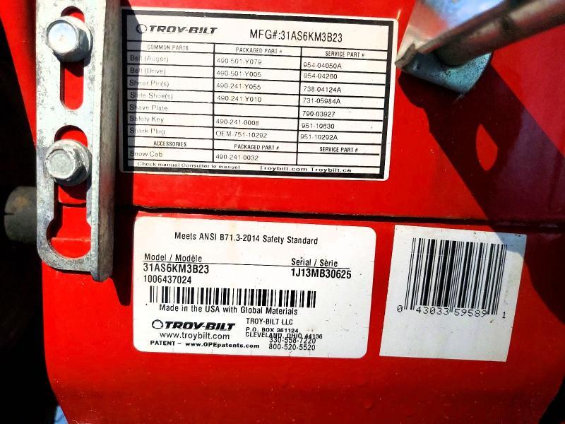 2024 Troy-Bilt Snow Blower