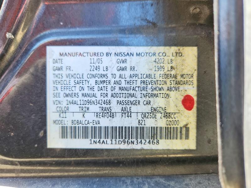 2006 Niss Altima 2.5