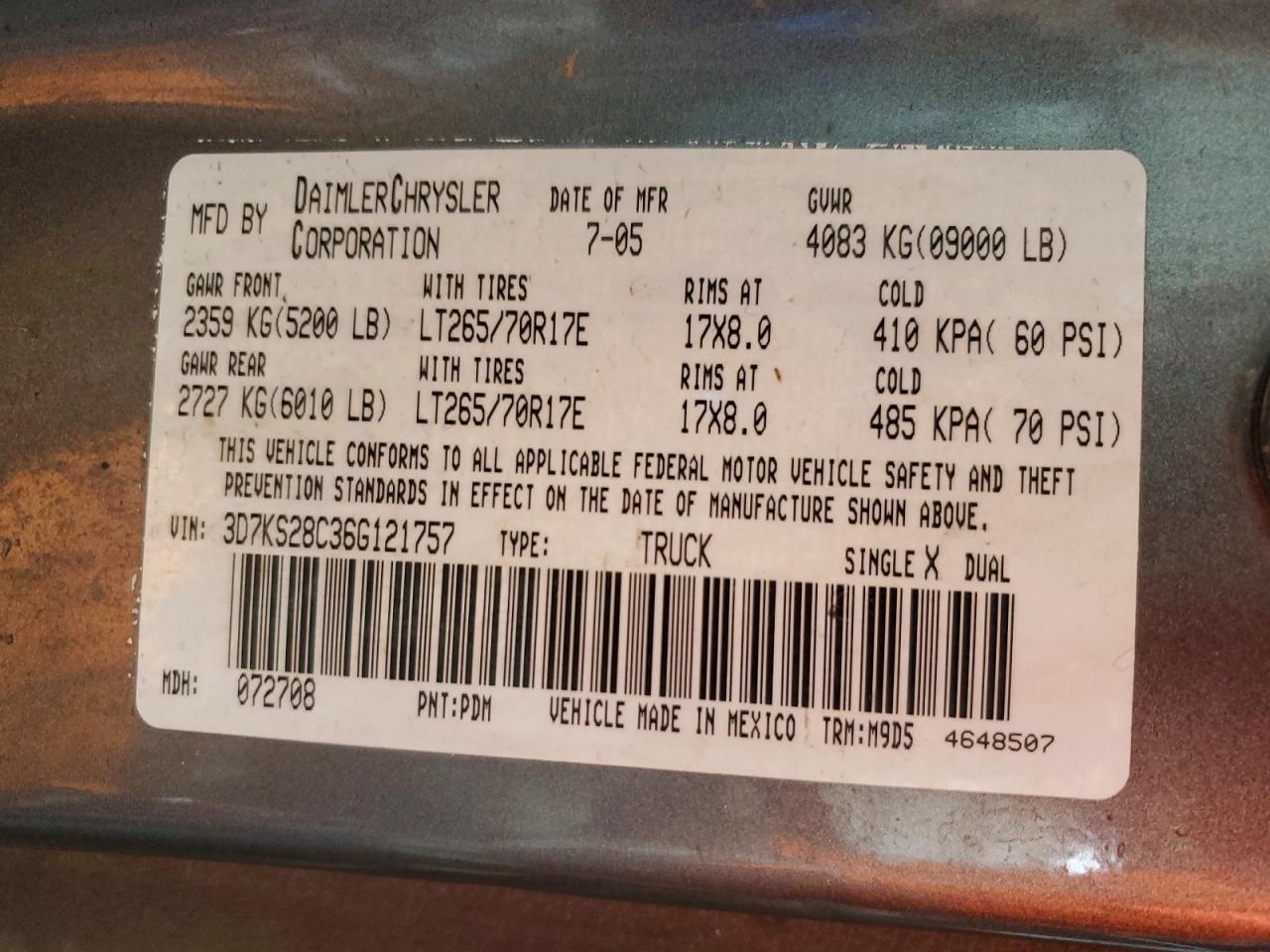 2006 Dodge Ram 2500 st