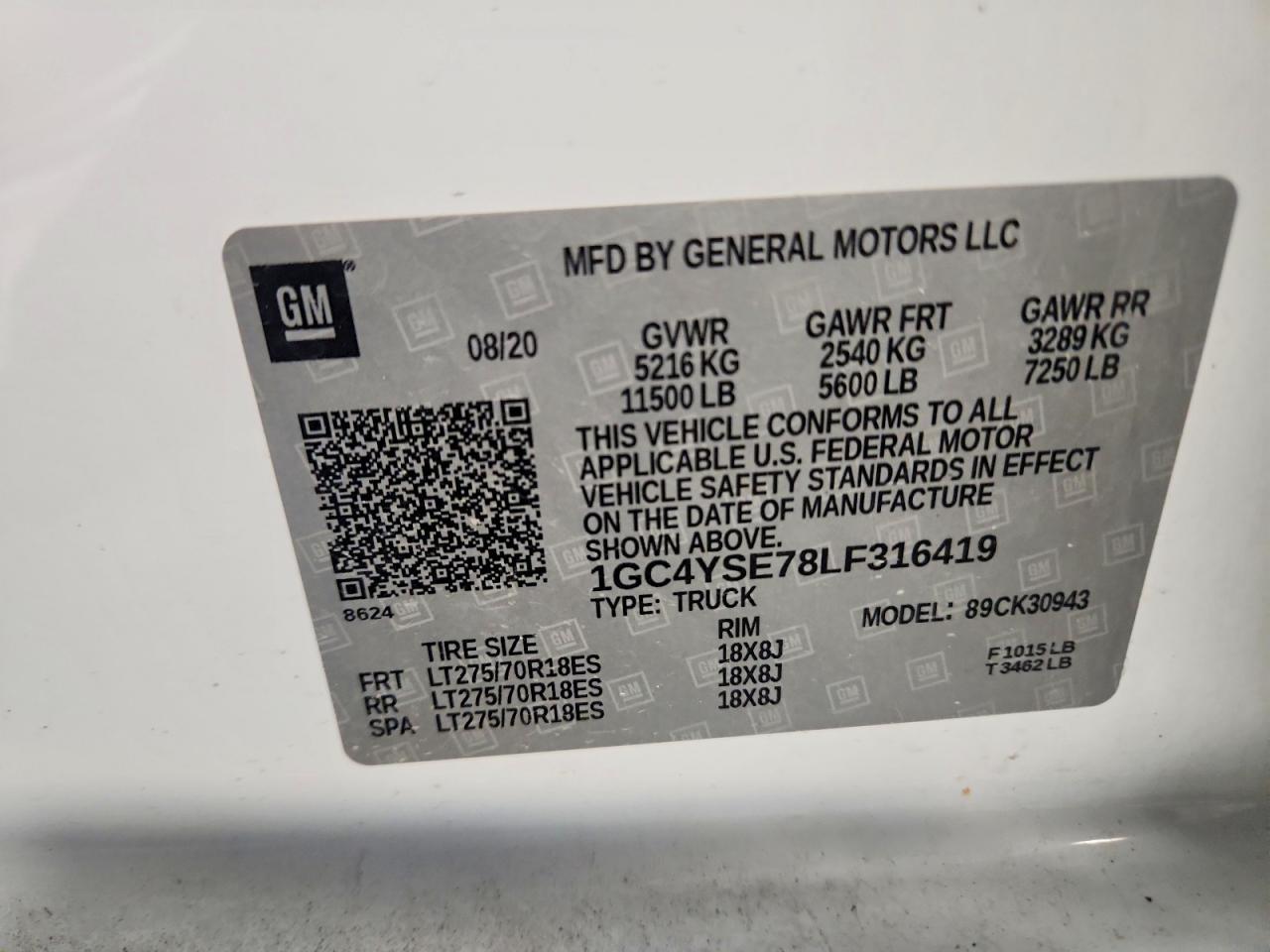 2020 Chevrolet Silverado K3500