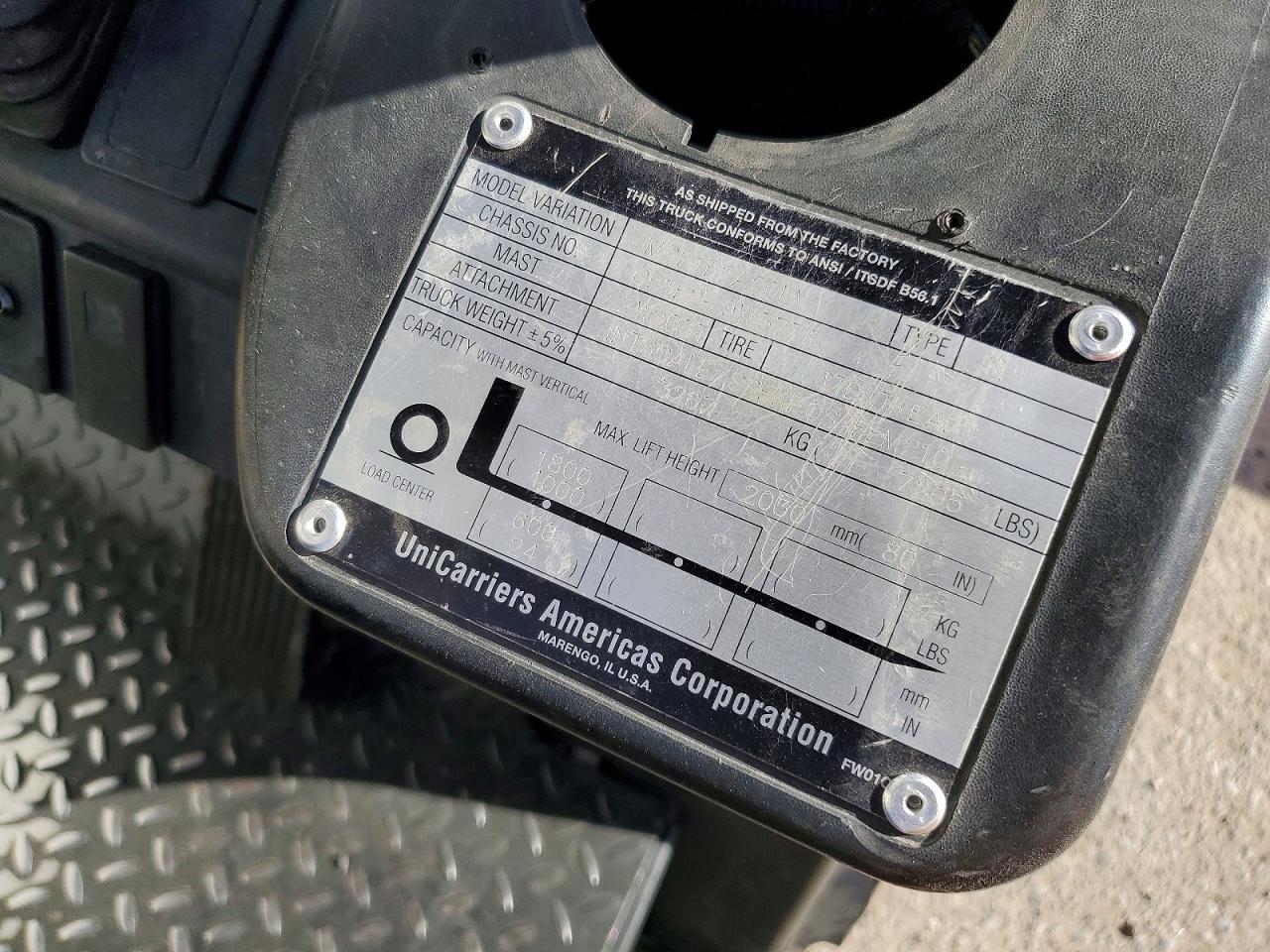 2014 Nissan MCP1F2A20LV Forklift