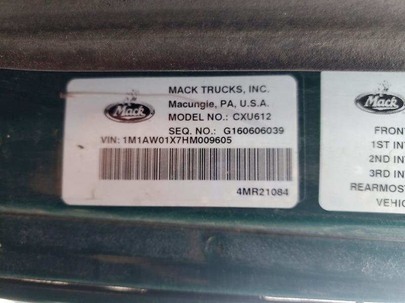 2017 Mack 600 CXU600