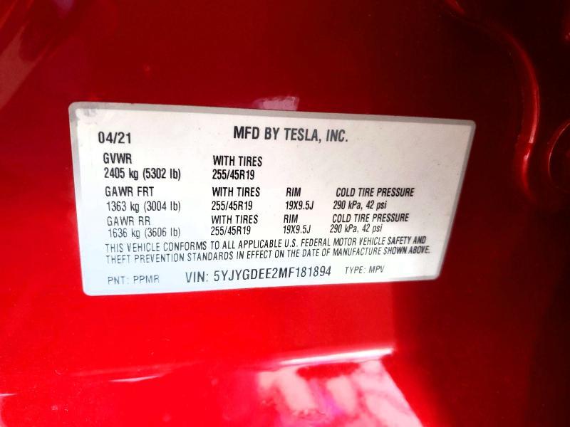 2021 Tesla Model y