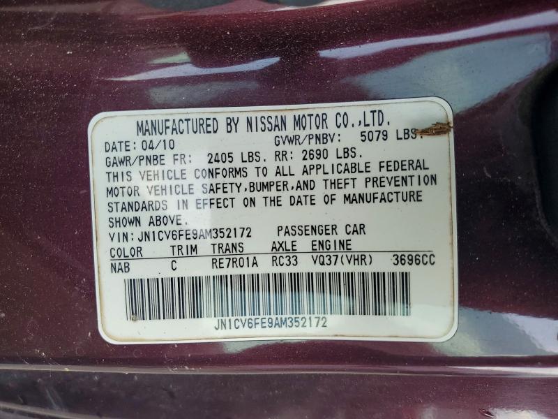 2010 Infiniti G37 Convertible Base