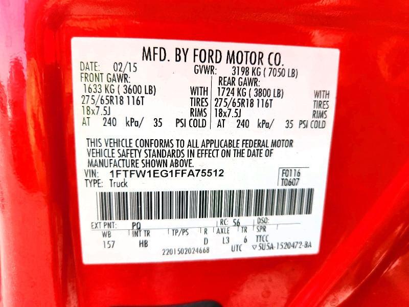 2015 Ford F150 Supercrew