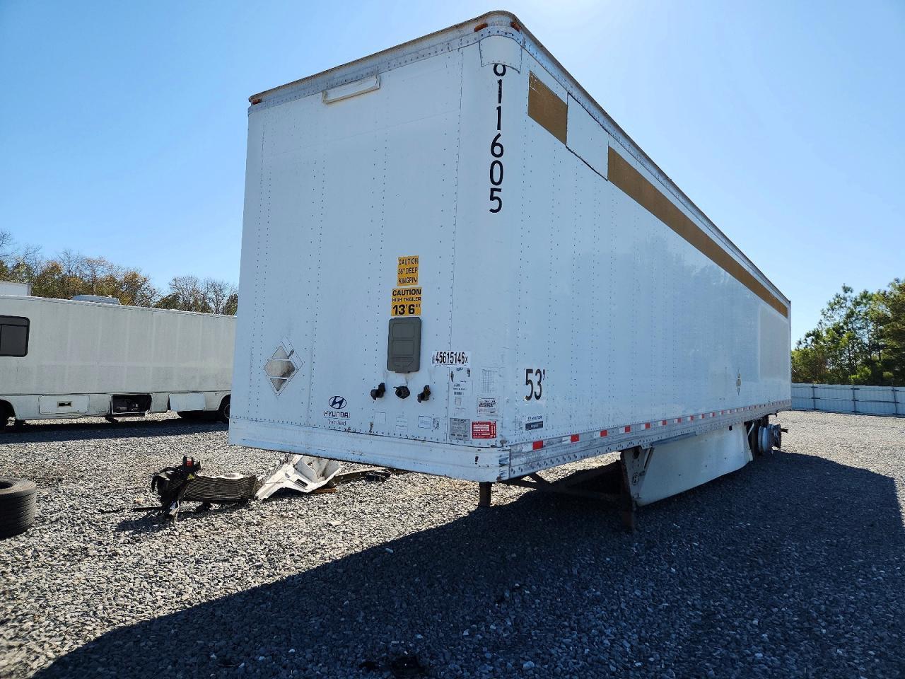 2016 Hyun DAI Translead VI2530152-AJS DRY Van Trailer