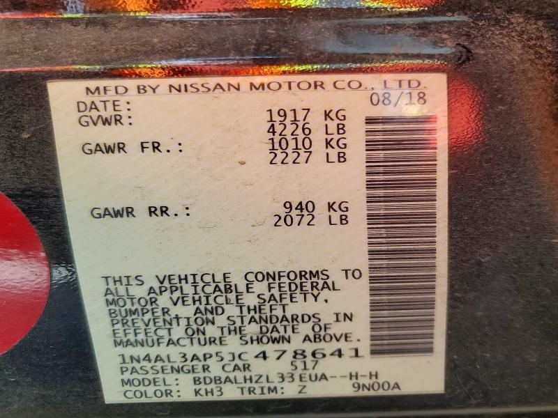 2018 Nissan Altima 2.5 s