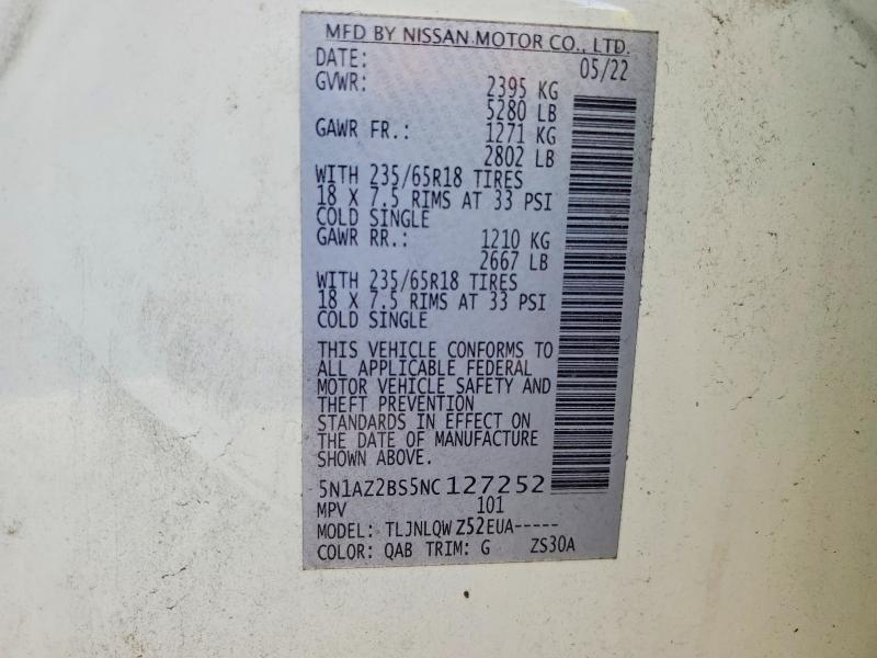 2022 Nissan Murano sv