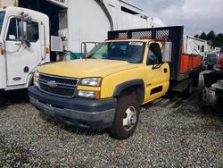 Salvage trucks for sale at Spanaway, WA auction: 2006 Chevrolet Silverado C3500