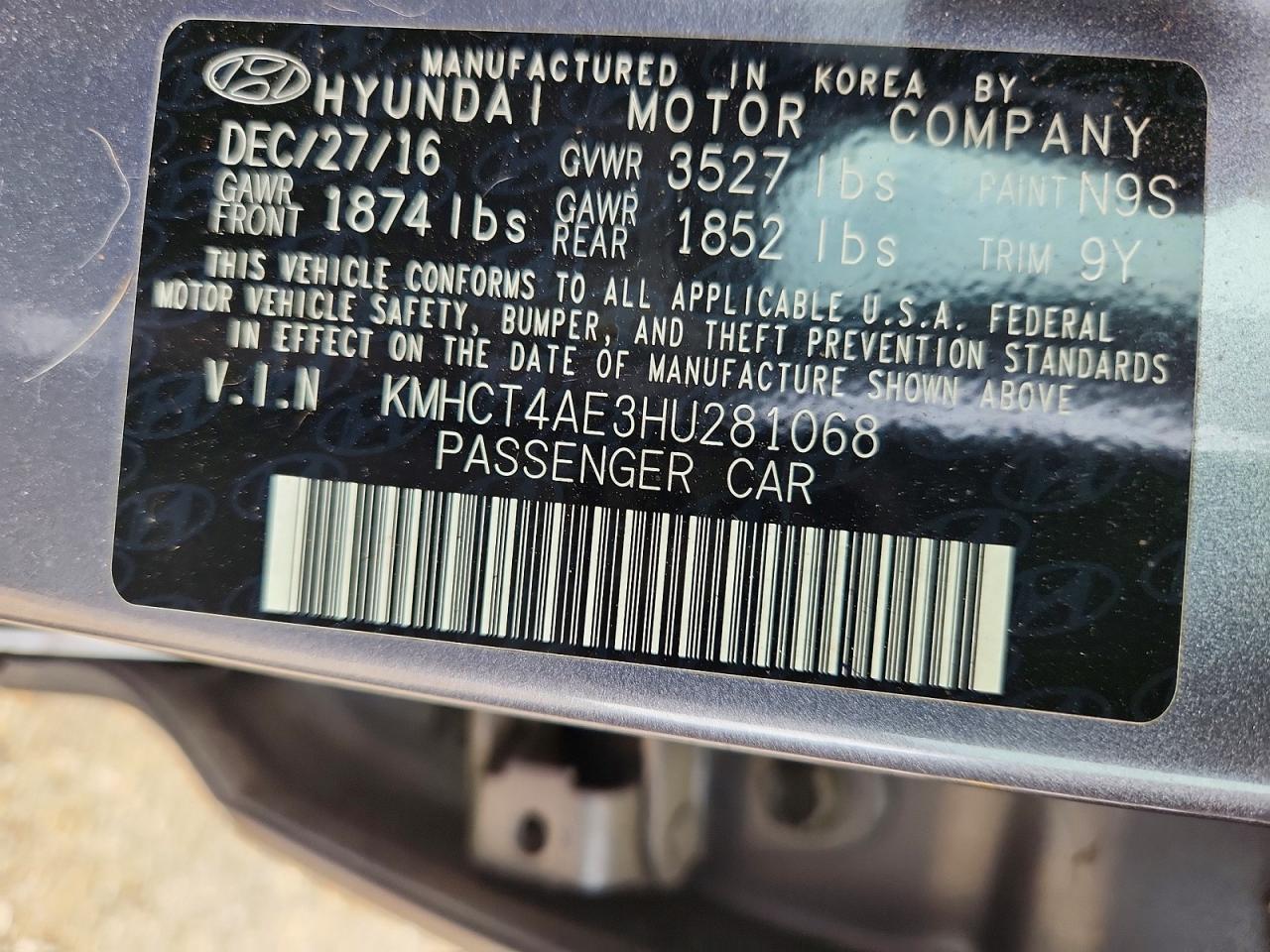 2017 Hyundai Accent Value Edition