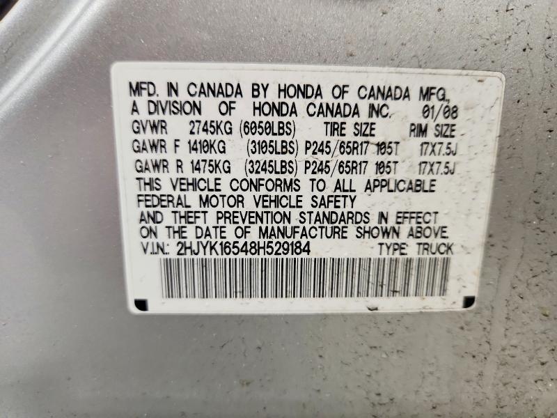 2008 Honda Ridgeline RTL