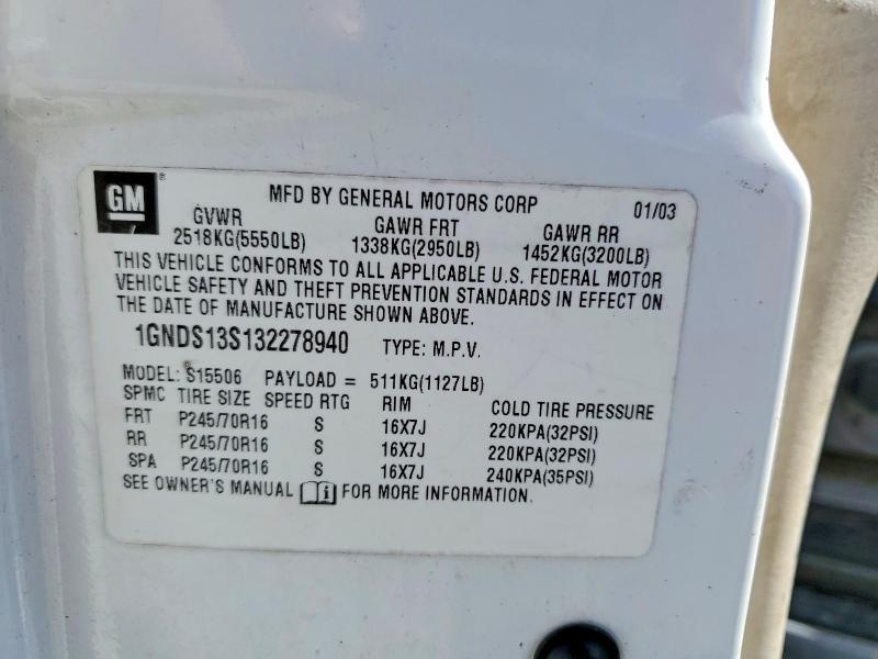 2003 Chev Trailblazer