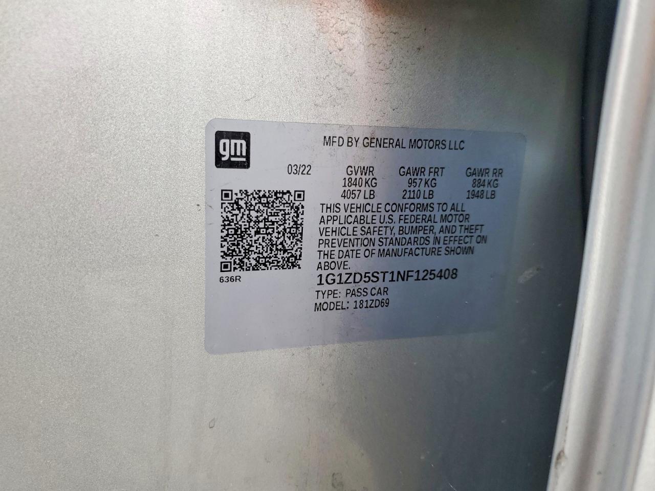 2022 Chevrolet Malibu lt