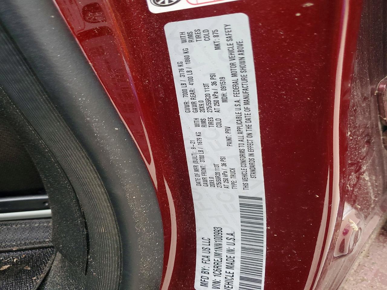 2022 Dodge 1500 Laramie