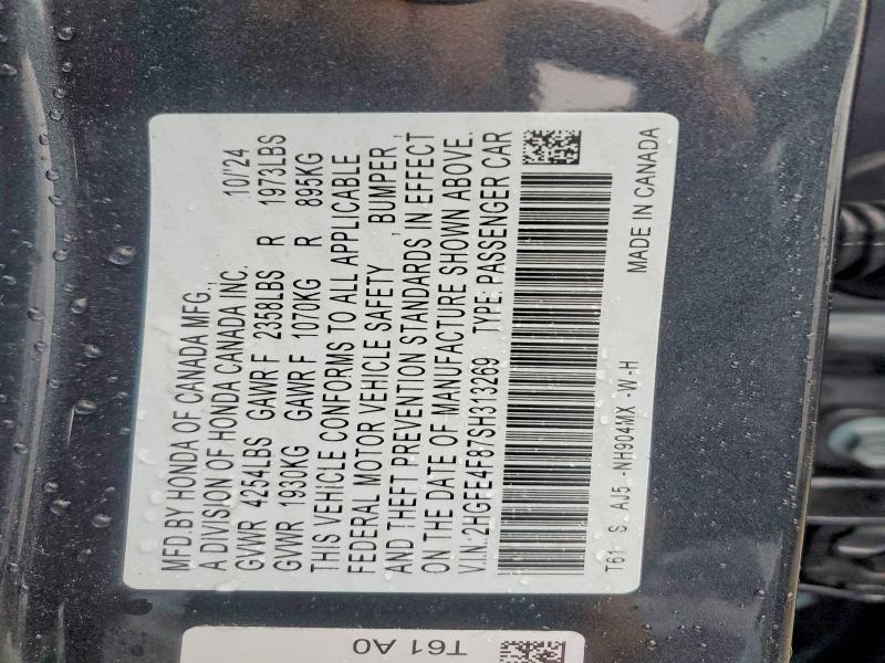 2025 Honda Civic Sport