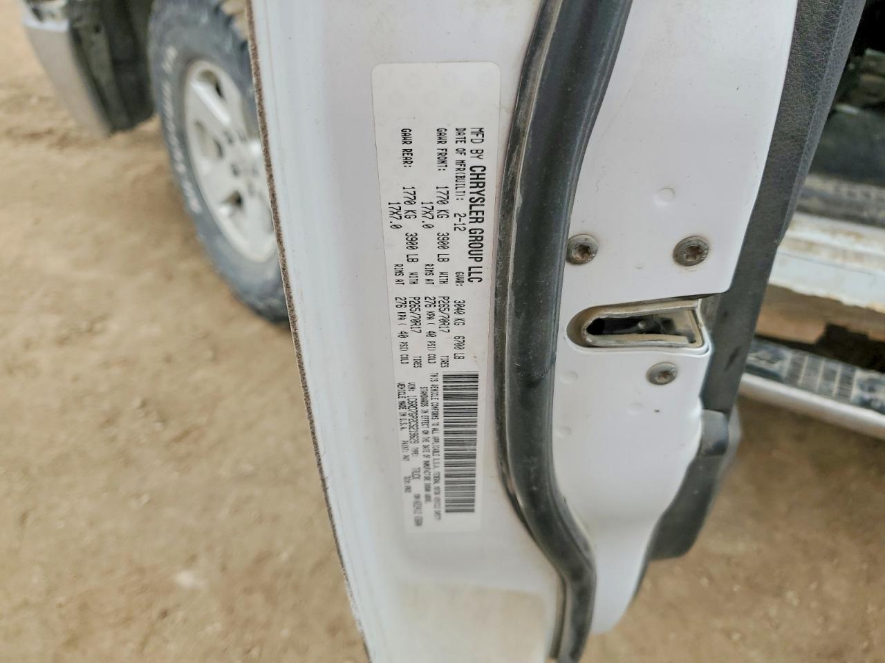 2012 Dodge RAM 1500 SLT